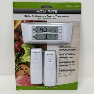ACURITE Digital Wireless Refrigerator and Freezer Thermometer with Alarm NOS - Picture 1 of 11
