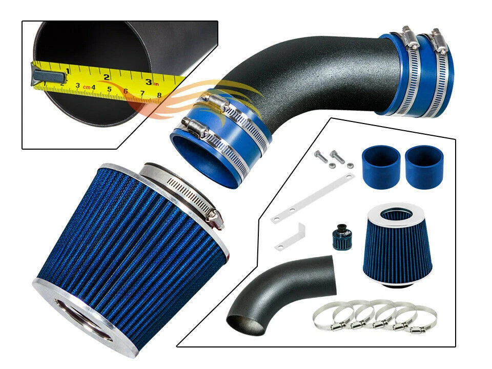 Kit de admisión de aire BCP RW AZUL para Audi A4/A6 2002-2005 3,0 L SFI V6 RAM + filtro Foto 1 de 3