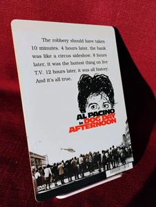 BLOCKBUSTER Movie Backer Card 5.5" x 8" Mini Poster Art DOG DAY AFTERNOON - Picture 1 of 2