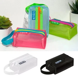 Travel Storage Mesh Makeup Bag Cosmetic Pouch Toiletry Bag Organizer Case New• - Picture 1 of 24