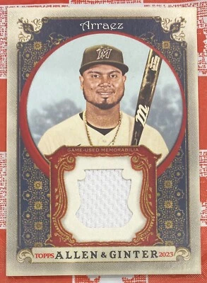 LUIS ARRAEZ 2023 Allen & Ginter Relic Baseball Card#AGRB-LA Marlins PADRES - Image 1 of 2