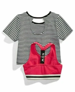 Nowadays Big Girls & Juniors 2-Pc. Sports Bra & T-Shirt Set - Size Small  - Picture 1 of 2