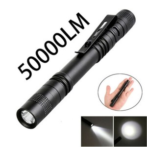 Mini LED Flashlight 50000LM Ultra Bright Lamp Handy Penlight Torch Pocket Light