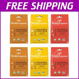 Genuine New Zealand Manuka Honey Drops Variety Pack - 6 Flavors for Dry Throats - Picture 1 of 6
