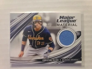 2023 Topps Major League Material Jersey Relic Christian Yelich #MLM-CY Brewers - Picture 1 of 2