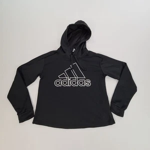 Adidas Sweater Boys Small Black Hoodie Pullover Outdoors Comfort Casual Boys - Picture 1 of 10