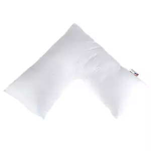 V shaped Support Pillows Duck Down & Feather, Microfibre Pillow - Picture 1 of 15