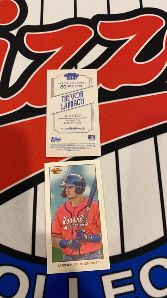 2020 Topps 206 Trevor Larnach Base Blue Wahoos - Image 1 of 1