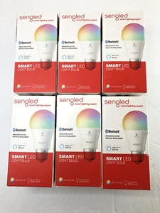 Light Bulbs Wireless Bluetooth LED 16 Million Soft Colors 60W 6 Pack - Picture 1 of 7