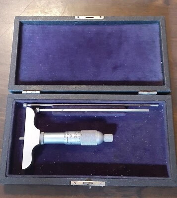 Craftsman Depth Micrometer 0-3" Vintage Made In USA - Image 1 of 4