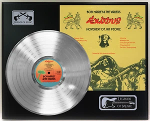 Bob Marley - Exodus Silber LP Schallplatte Plakette Display - Bild 1 von 3