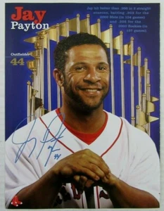 2005 BOSTON RED SOX Outfielder #44 JAY PAYTON Color Magazine Poster - Picture 1 of 1