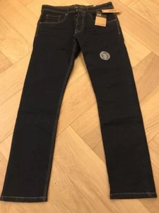 Mens Crosshatch Navy blue jeans W32 Baraca Slim Fit L30" - Picture 1 of 6
