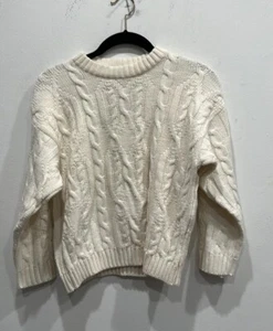 Jacadi Paris, cream color kids cable knit sweater, fisherman size 10 NWT - Picture 1 of 4