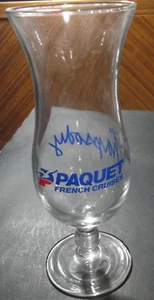 Vintage PAQUET FRENCH CRUISES S/S RHAPSODY Cruise Line souvenir vetro uragano - Foto 1 di 4