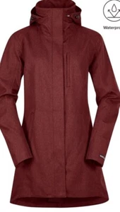 Kerrits Jacket Women's Wine Color Waterproof Trench Jacket s - Picture 1 of 13