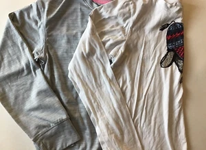 Girls Long Sleeve T Shirts Size Large 14-16 Columbia Xersion White Gray Lot of 2 - Picture 1 of 12