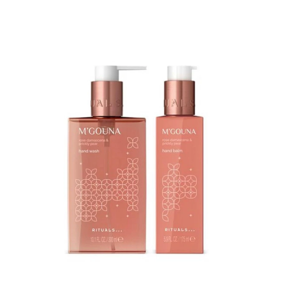 RITUALS M'Gouna Hand wash rose damascena and prickly pear 300ml Hand Balm 175ml  - Image 1 of 4