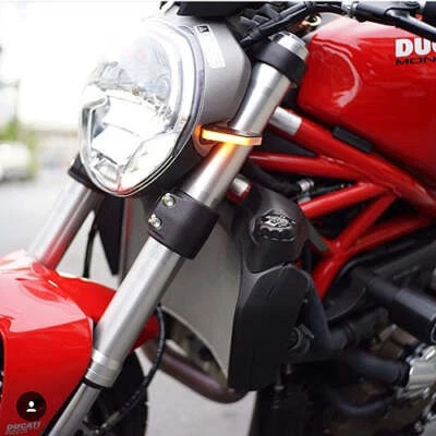New Rage Cycles 1100-FS Front Turn Signals for 2009-2013 Ducati Monster 1100 - Image 1 of 3