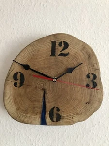 Wanduhr Holzwanduhr Uhr NEU Handarbeit - Bild 1 von 2