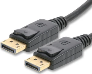 Cable de monitor DisplayPort bloqueo de plomo Mac PC computadora portátil puerto de pantalla DP - Imagen 1 de 2