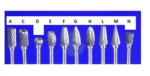 Fresa de broca redonda Form C6 Z5 metal duro HM Bit 3 mm eje, 6 Ø ETHMF-C6 - Imagen 1 de 1