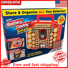 Battery Organizer And Storage Case - Holds 150 Batteries, Includes Tester