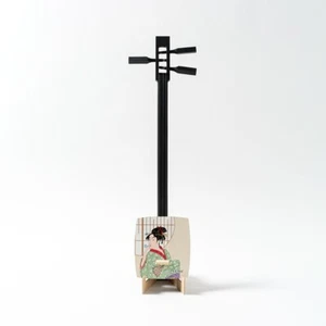 Sangenshi Kikuoka Shamisen Kojami Sansen Sangen Japanese Samisen Bijin-ga Japan - Picture 1 of 2