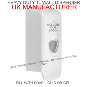 Seifenspender strapazierfähiger nachfüllbarer Flüssigspender 1L UK HERSTELLER - Bild 1 von 1