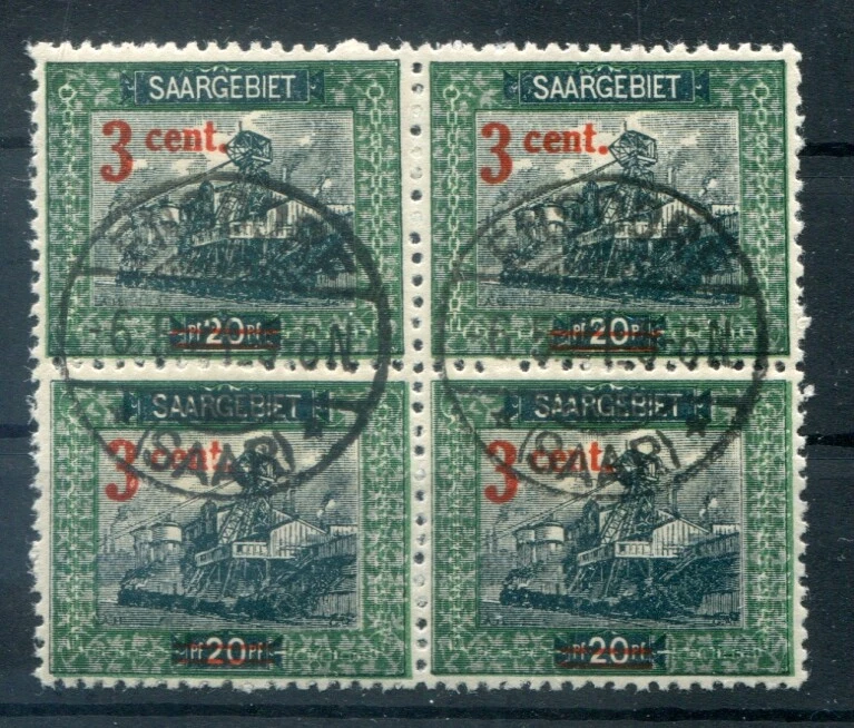 Saar 70 block of four used (79216) - Image 1 of 1