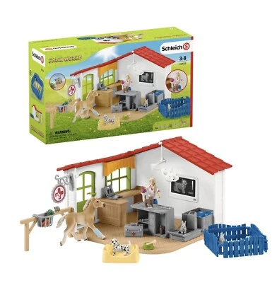 42502 Schleich NEW Veterinarian Practice Pets Vet Farm world Figures FREE P&P - Image 1 of 4