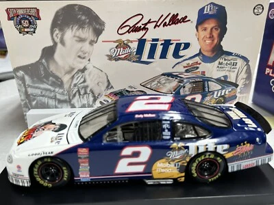 NASCAR 1998 1:24 Rusty Wallace #2 Miller Elvis acción diecast Ford Taurus Foto 1 de 2
