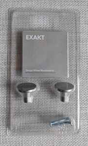 Ikea Exakt Schrank Knöpfe 2 er Set Edelstahl in ungeöffneter Originalverpackung - Bild 1 von 1