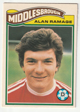 Topps Football Trade Card 1978 Orange Back Alan Ramage Middlesbrough