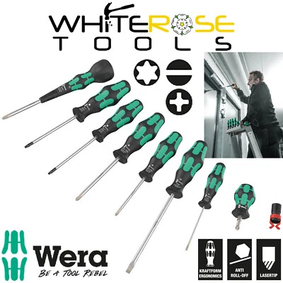 Wera Screwdriver Set 9527 Ball Grip Set 1 Phillips Torx Slotted 9pc Japan Style - Image 1 of 4