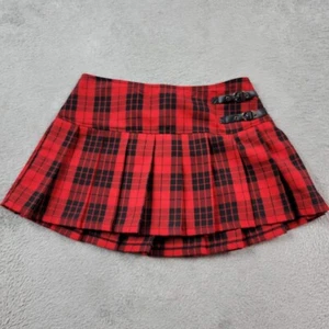Abbey Dawn Avril Lavigne Rock Damen 1 rot schwarz kariert Y2K Emo Punk - Bild 1 von 11