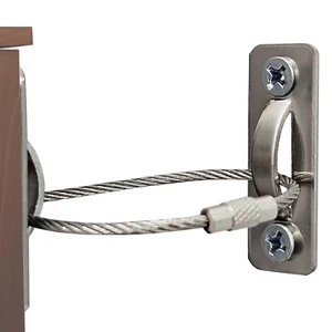 6 Sets Anti-Tip Furniture Anchors, Baby Proofing Wall Straps, 10 Inch Safe - Picture 1 of 10