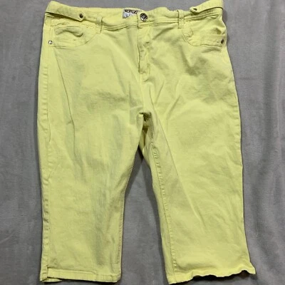 Jeans donna Capri No Fuze taglia 22 giallo - Immagine 1 di 4