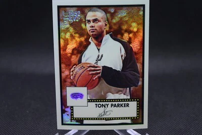Tony Parker #93 - 2005-06 Topps Chrome 1952 Style - Spurs - 40/299 - Refractor - Image 1 of 2