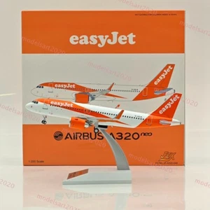 EasyJet Airbus A320neo G-UZLM -CON SUPPORTO JFOX JF-A320-046 modello pressofuso 1:200 - Foto 1 di 8