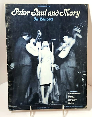 Peter Paul and Mary-In CONCIERTO-Palabras y Música (Piano/Vocal/Gtr) 8 Canciones Foto 1 de 4