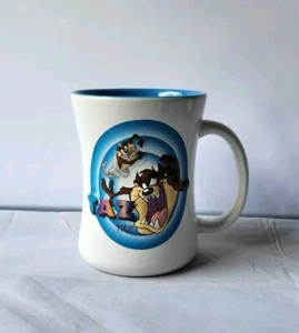 Vintage Flags Warner Bros 3D Taz Coffee Mug Blue Tasmanian Devil AS IS scratches - Picture 1 of 8
