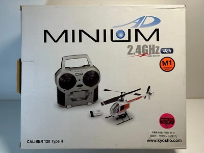 Vintage Kyosho MINIUM AD CALIBER 120 Type R Ver.2 Readyset w/Floats Free W Ship - Image 1 of 4