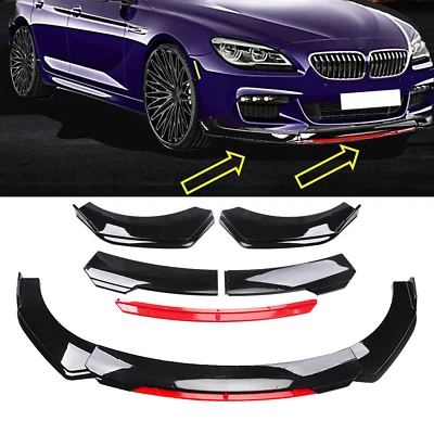 For BMW6 SERIES M Sport 640 650 M6 Front Bumper Cover Lip Splitter Lower Spoiler Foto 1 de 4
