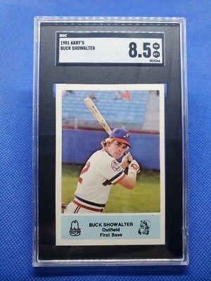 1981 Arby's BUCK SHOWALTER SGC 8.5 Minor League card BALTIMORE ORIOLES Baseball - Image 1 of 3