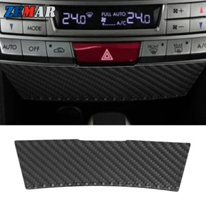 Cubierta de embellecedor del panel de la consola central de fibra de carbono para Subaru Legacy Outback 2010-2014 - Imagen 1 de 11