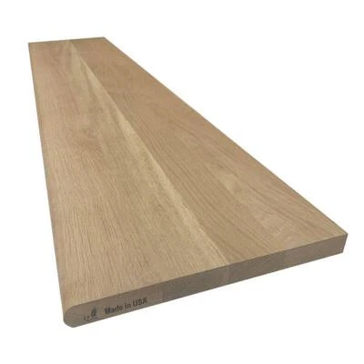 Tableros de madera dura Swaner 1"X11 1/2"X4' banda de roble blanco sólido sin terminar Foto 1 de 3