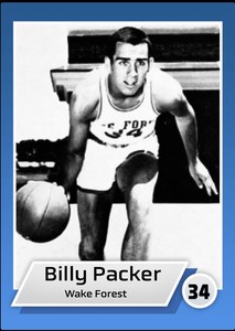 Custom Novelty Basketball Card Billy Packer Wake Forest Blank Back