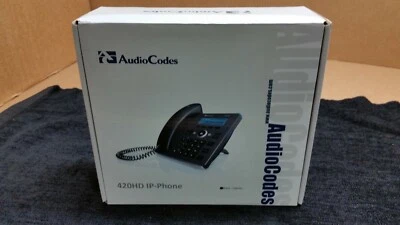 Brand New Audiocodes 420HD 2 Line IP Phone Black UC420HDEG 1482 - Image 1 of 2