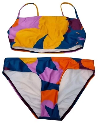 SPEEDO Ladies Swimwear Bikini Top & Bottoms Adjustable Thinstrap 2 Pce Size 12 I - Image 1 of 3